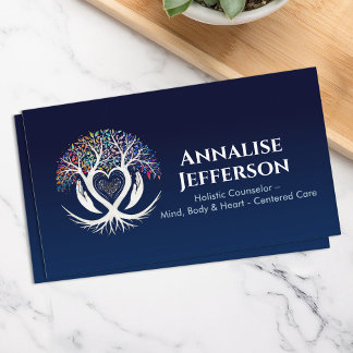 Tree of life - Compassion -Heart-Centred Support Business Card