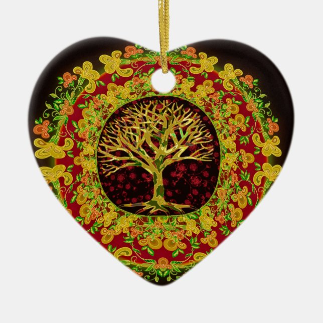 Tree of Life Constant Change Ceramic Tree Decoration (Front)