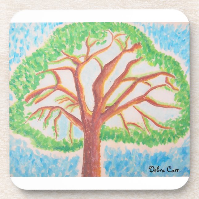 Tree of Life-cork coaster (Front)