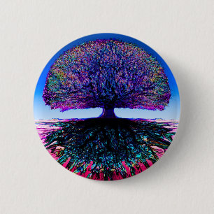 Tree of Life Creative 6 Cm Round Badge