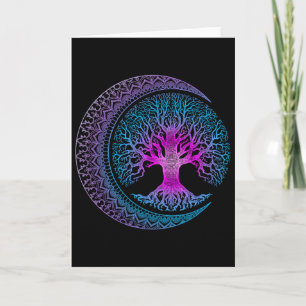 Tree Of Life Cresent Moon Phases Mandala Yoga Gift Card