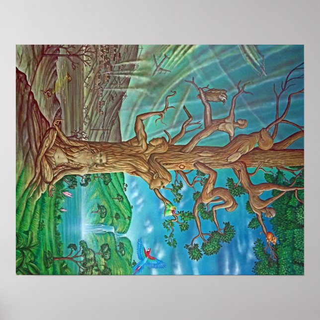Tree of Life/Death painting Poster (Front)