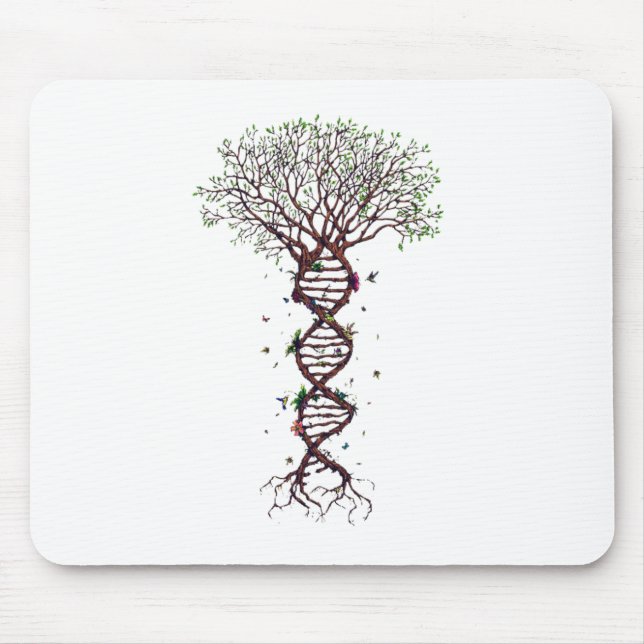 Tree of Life DNA Genetics Biology Environment Mouse Mat (Front)