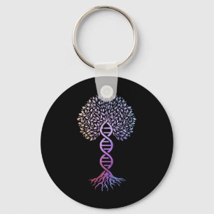 Tree Of Life Dna Science Genetics Earth Day Geneal Key Ring
