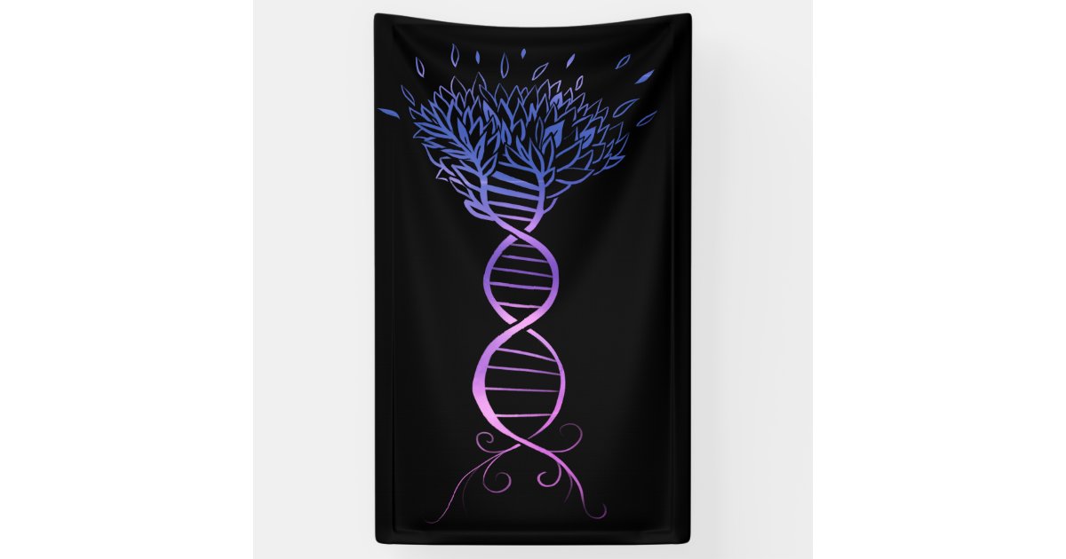 Tree of Life DNA  Strand Genealogy Tree Banner  Zazzle co uk