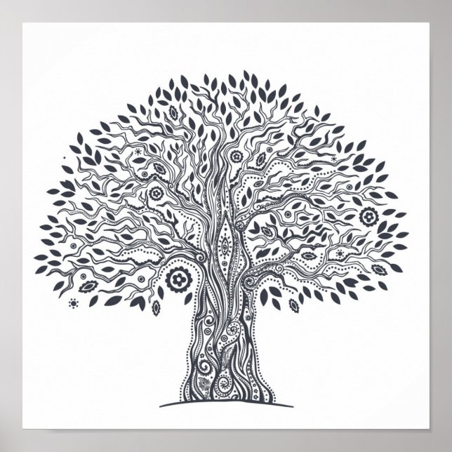 Tree Of Life Doodle 2 Poster (Front)