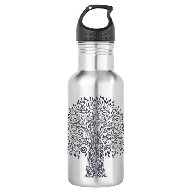 Tree Of Life Doodle 710 Ml Water Bottle (Front)