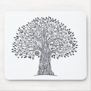 Tree Of Life Doodle Mouse Mat