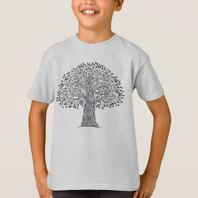 Tree Of Life Doodle T-Shirt (Front)