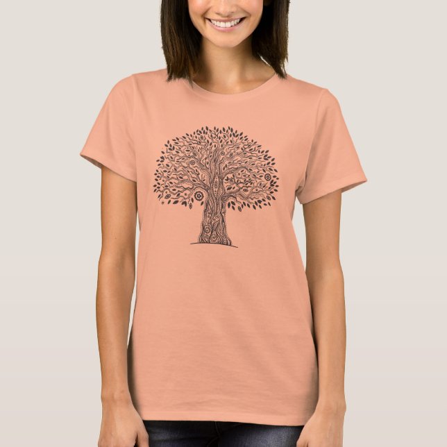 Tree Of Life Doodle T-Shirt (Front)