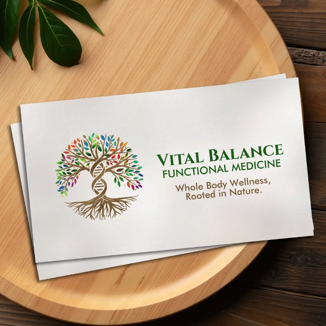 Tree of Life Double Helix DNA Functional Medicine Business Card (Creator Uploaded)