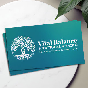 Tree of Life Double Helix DNA Functional Medicine Business Card