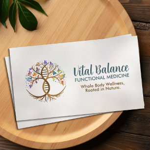 Tree of Life Double Helix DNA Functional Medicine Business Card