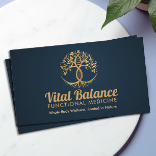 Tree of Life Double Helix DNA Functional Medicine Business Card