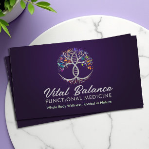 Tree of Life Double Helix DNA Functional Medicine Business Card
