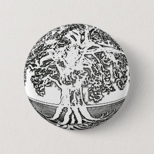 Tree of Life Earth 6 Cm Round Badge
