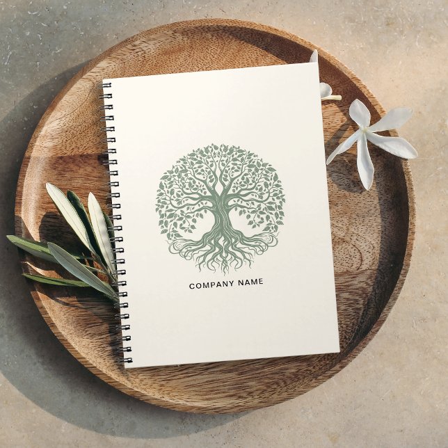 Tree of Life Eco-Friendly Business Logo Notebook (Creator Uploaded)
