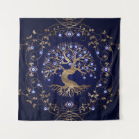 Tree of Life Evil Eye Ornament