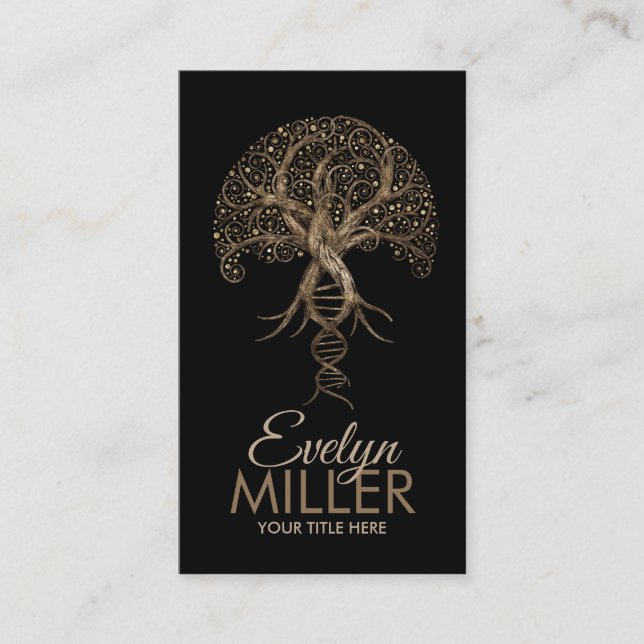 Tree of Life - Evolution DNA Business Card (Front)