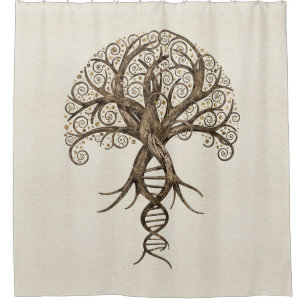 Tree of Life - Evolution Shower Curtain