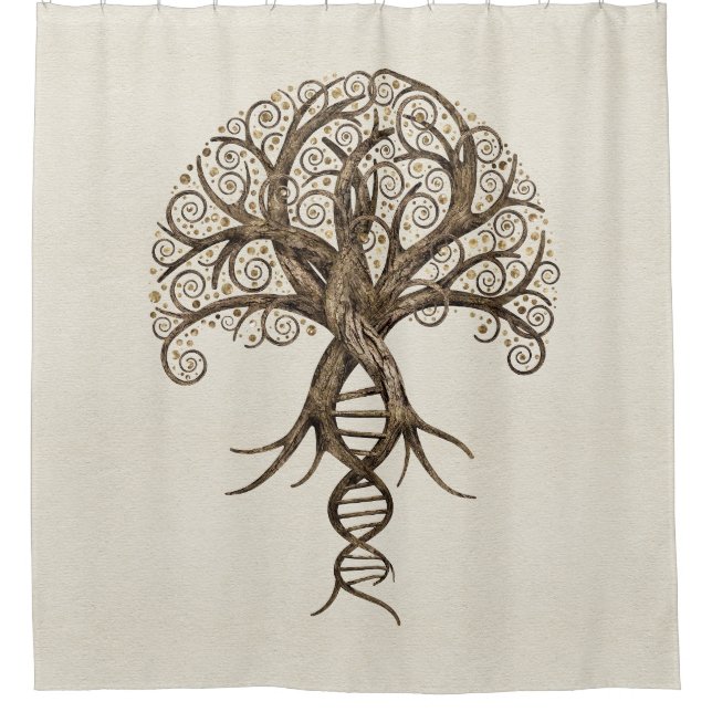 Tree of Life - Evolution Shower Curtain (Front)