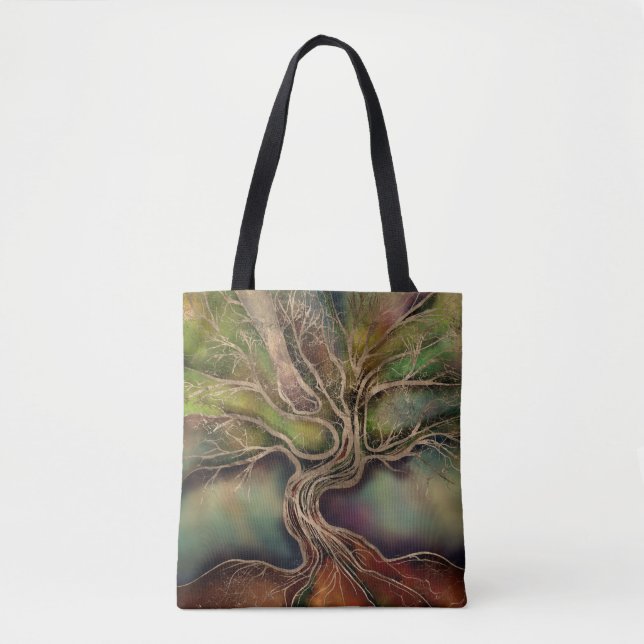 Tree of life - fall shadows tote bag (Front)