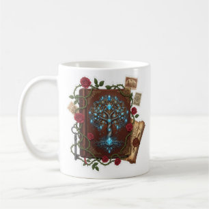 Tree of Life Fantasy Spell Book design Coffee Mug