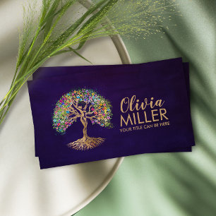 Tree of Life - Female Silhouette  Business Card