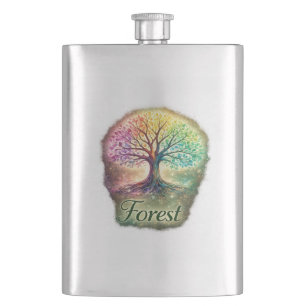Tree of Life Forest Flask