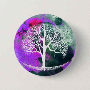 Tree of Life Galaxy 6 Cm Round Badge