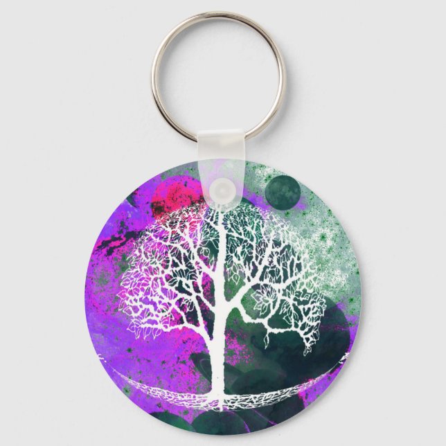 Tree of Life Galaxy Key Ring (Front)