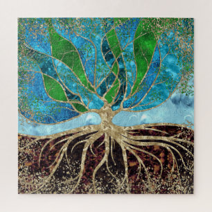 Tree of Life - Glass and Marble Jigsaw Puzzle