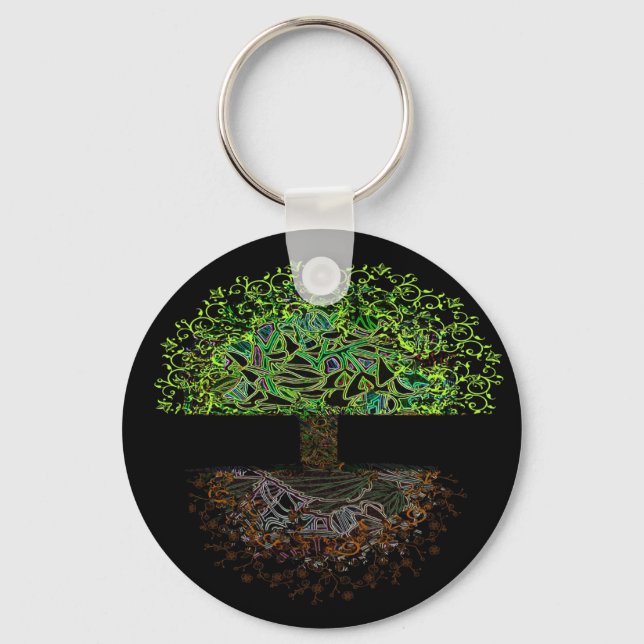 Tree of Life Glow Key Ring (Front)