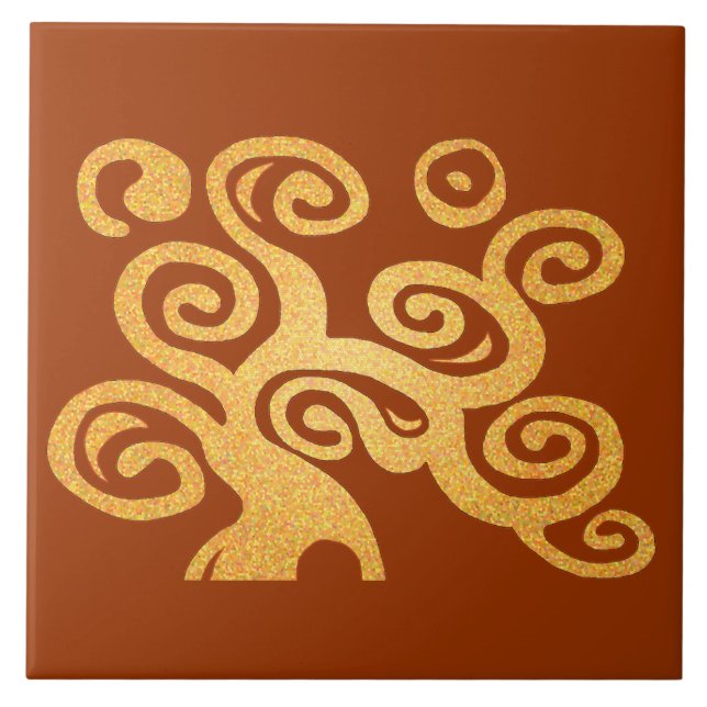 Tree of life gold version tile (Front)