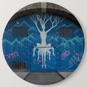 Tree Of Life Graffiti 6 Cm Round Badge