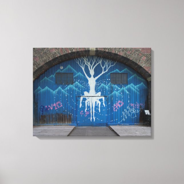Tree Of Life Graffiti Canvas Print (Front)