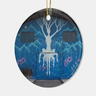Tree Of Life Graffiti Ceramic Tree Decoration