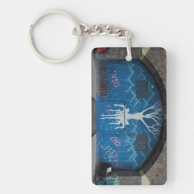 Tree Of Life Graffiti Key Ring (Front)