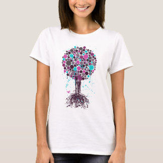 Tree of life Green Tee (Ladies) - on Black
