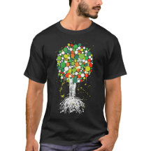 Tree of life Green Tee (Men) - on Black