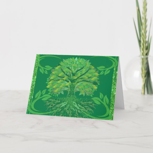 Tree Of Life Greeting Card (Front)