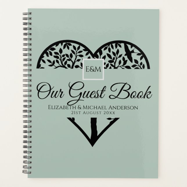 Tree of Life Guest Book Wedding Memorial Funeral Planner (Front)