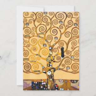 Tree Of Life Gustav Klimt Invitation