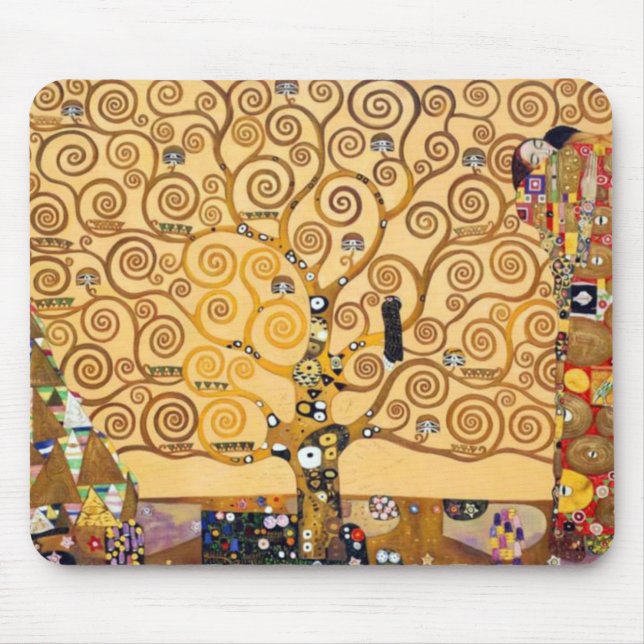 Tree Of Life Gustav Klimt Mouse Mat (Front)