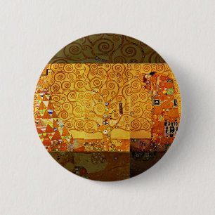 Tree of Life Gustav Klimt Nouveau 6 Cm Round Badge