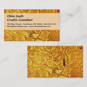 Tree of Life Gustav Klimt Nouveau Business Card