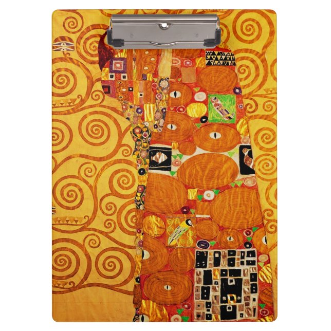 Tree of Life Gustav Klimt Nouveau Clipboard (Front)