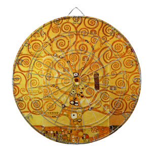 Tree of Life Gustav Klimt Nouveau Dartboard