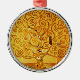 Tree of Life Gustav Klimt Nouveau Metal Tree Decoration