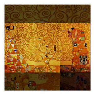 Tree of Life Gustav Klimt Nouveau Poster